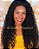 Peruca lace front cabelo humano cacheado Paola baby Hair - Imagem 1