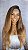 Peruca lace front cabelo humano ombre loiro Elizabeth 61 - Imagem 1