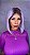 Peruca Lace Front Cabelo Humano Long Bob Cinza Azulado 48 - Imagem 5