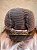 Peruca Lace Front Cabelo Humano Long Bob Cinza Azulado 48 - Imagem 10