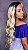 Peruca Lace Front Lpart Fibra Premium Renata Loira - Imagem 5