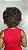 Peruca cabelo humano Afro Lady Castanho - Imagem 4