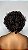 Peruca cabelo humano Natty Cacheada Castanho - Imagem 5