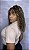 Peruca Cabelo Humano Cacheado Diva Loiro Mechas 4/27 - Imagem 1