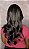 Peruca Lace Front Fibra Orgânica Verena Preto 1B - Imagem 7