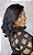 Peruca Lace Front Fibra Premium Dilan Preta 1B - Imagem 4