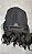 Peruca Lace Front Fibra Premium Dilan Preta 1B - Imagem 7