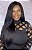 Peruca Lace Front Fibra Premium Emilia HD Preta - Imagem 4