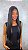 Peruca Lace Front Fibra Futura Marcelly Preta - Imagem 2
