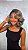 Peruca Lace Front Fibra Premium Kristen Gray - Imagem 1