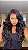 Peruca Lace Front Fibra Premium Bruna Preta 1B - Imagem 1