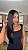 Peruca Lace Front Fibra Premium Geyza Preta - Imagem 2