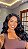 Peruca Silk Lace Fibra Premium HD Maria Preta - Imagem 5