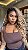 Peruca Lace Front Fibra Premium Jully Loira - Imagem 1