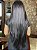 Peruca Lace Front Fibra Premium Luiza HD Preta - Imagem 5