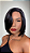 Lace Front HD Fibra Premium Virgo Preto 1B - Imagem 2