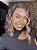 Lace Front HD Fibra Premium Tidal Deep Waver Mechas - Imagem 2