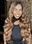 Lace Front HD Fibra Premium Ondulada Lyra Candy Morena Iluminada - Imagem 2