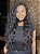 Lace Front HD Fibra Premium Ondulada Deep Crimp Curl Preto 1b - Imagem 3