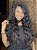 Lace Front HD Fibra Premium Ondulada Deep Crimp Curl Preto 1b - Imagem 2