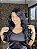 Peruca Lace Front Fibra Premium Rita Preta - Imagem 2