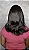 Peruca Lace Front Fibra Orgânica Julia Preto 1B - Imagem 4
