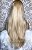 Peruca cabelo humano silk top kosher loiro clarissimo liso ondulado- COD 081 - Imagem 6