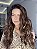 Lace Front HD Fibra Orgânica Boila morena iluminada - Imagem 2