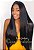 Peruca lace front wig Fibra futura premium Jackie 13x4 castanho escuro - Imagem 1