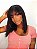 Peruca lace front cabelo humano long Bob franja - Imagem 1