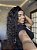Peruca Lace Front Cabelo Humano Cacheada Longa Cristina Castanho Escuro - Imagem 3