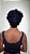 Peruca Cabelo Humano Cacheado Pixie Eva cor 1B 9018 - Imagem 5