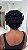 Peruca Cabelo Humano Cacheado Pixie Mika cor 1B 025 - Imagem 4