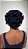 Peruca Cabelo Humano Cacheado Pixie Mika cor 1B 025 - Imagem 4