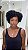 Peruca Cabelo Humano Cacheado Afro Zoe cor 1B 9083 - Imagem 2