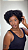 Peruca Cabelo Humano Cacheado Afro Zoe cor 1B 9083 - Imagem 1