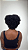 Peruca Cabelo Humano Cacheado Afro Zoe cor 1B 9083 - Imagem 5
