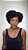 Peruca Cabelo Humano Cacheado Afro Zoe cor 1B 9083 - Imagem 8