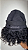 Peruca Cabelo Humano Cacheado Fox Water Preto 1B - Imagem 9