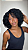 Peruca Cabelo Humano Cacheado Fox Water Preto 1B - Imagem 1