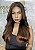 Peruca Lace Front Cabelo Humano Winter 04 Castanho Acobreado - Imagem 1