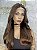 Peruca Lace Front Cabelo Humano Winter 04 Castanho Acobreado - Imagem 5