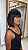 Peruca Miolo Cabelo Humano Lioren Mechas Blue - Imagem 3