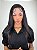 Peruca Lace Front Fibra Premium Vínia Castanho Escuro 2 - Imagem 1