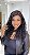 Peruca Lace Front Cabelo Humano DW 22 Violeta Castanho Escuro - Imagem 6
