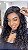 Peruca Lace Front Cabelo Humano DW 22 Violeta Castanho Escuro - Imagem 1