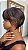 Peruca Lace Front L Part Cabelo Humano Chanel Falia Mechas Loiro Acobreado F2/30 - Imagem 2