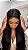 Peruca Lace Front Cabelo Humano Violet 32 Castanho Escuro - Imagem 2