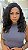 Peruca Full Cap Fibra Premium Miss Fancy Preta - Imagem 1