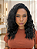 Peruca Full Cap Fibra Premium Miss Fancy Preta - Imagem 1